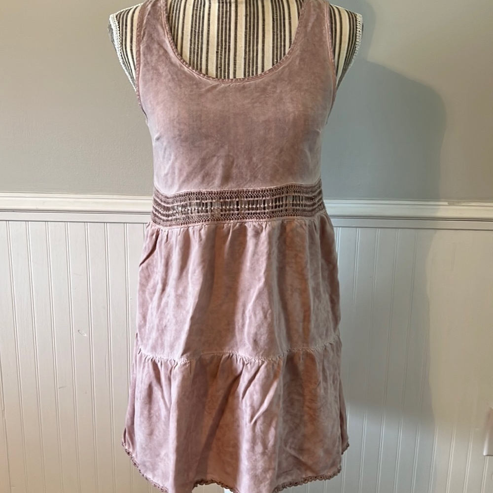 En Crème Stonewashed Mini Dress Size Small